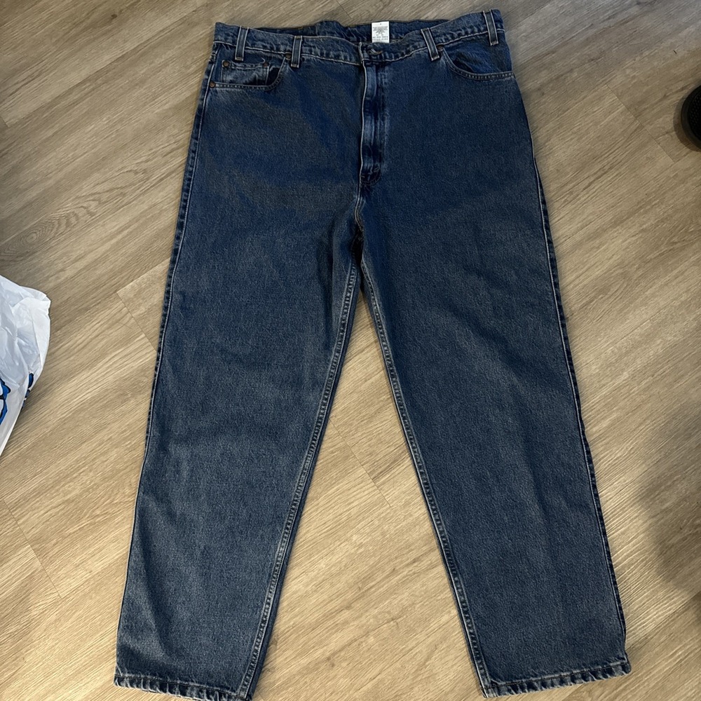 VTG Y2K Levis 540 Jeans 42 x 30 USA 90s Stonewash Straight Blue Brown Tab Baggy